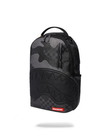 Sprayground 3am black & grey camo checkerboard vegan 2024 backpack