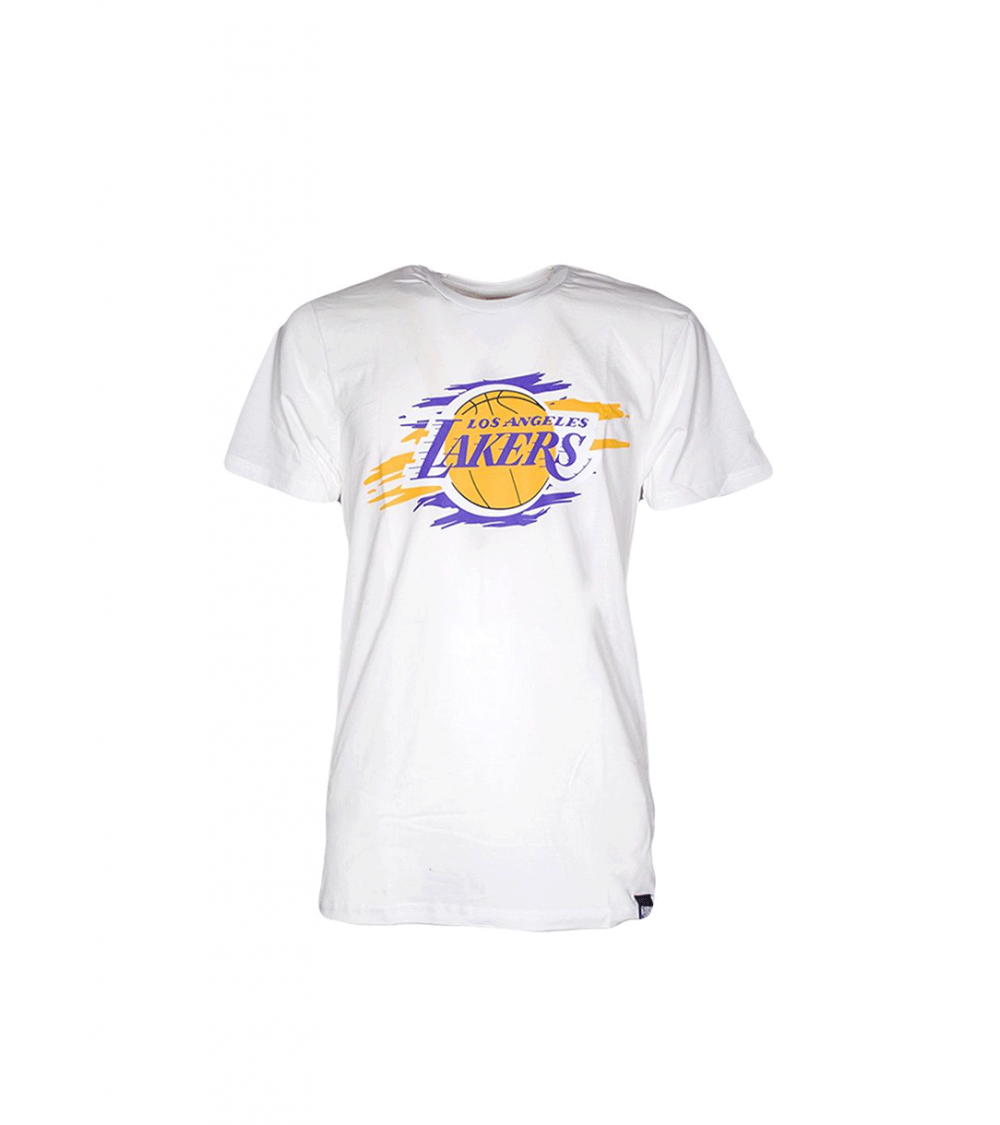 Yellow New Era NBA LA Lakers Logo T-Shirt