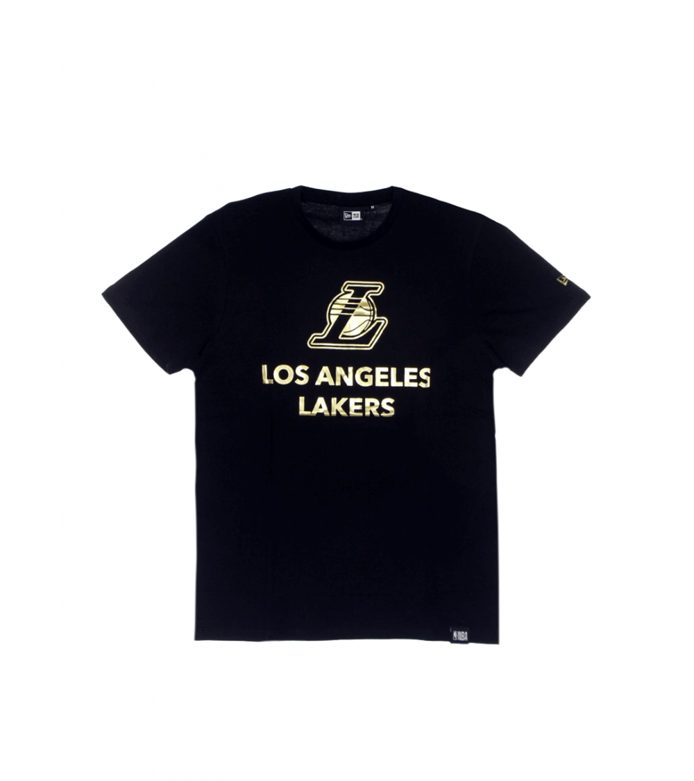T-shirt New Era Los Angeles Lakers Metallic Logo Black Men