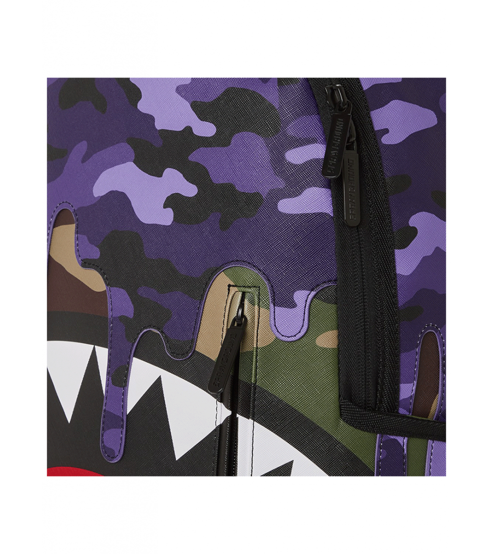 Backpack Sprayground XTC Purple Camp Drip Multicolor Unisex