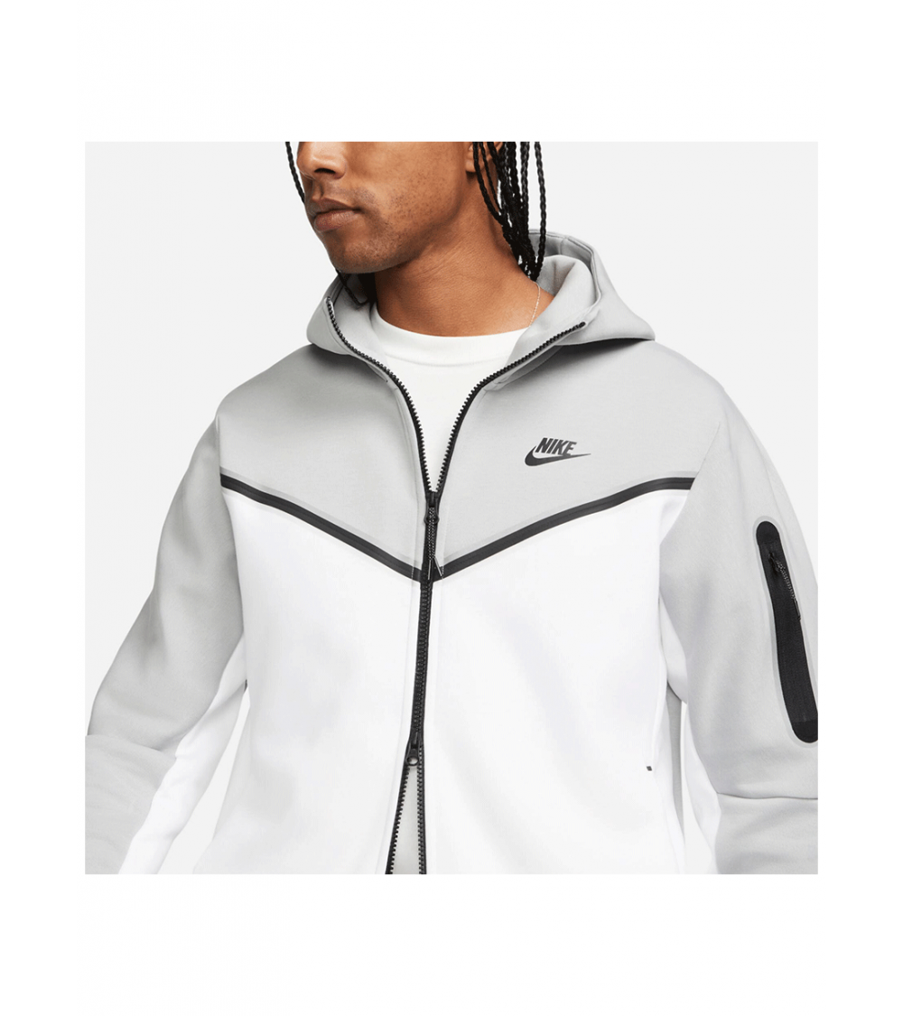 Sergio Tacchini Comma - Felpa con cappuccio, da uomo, colore: Bianco Nero/ Bianco S