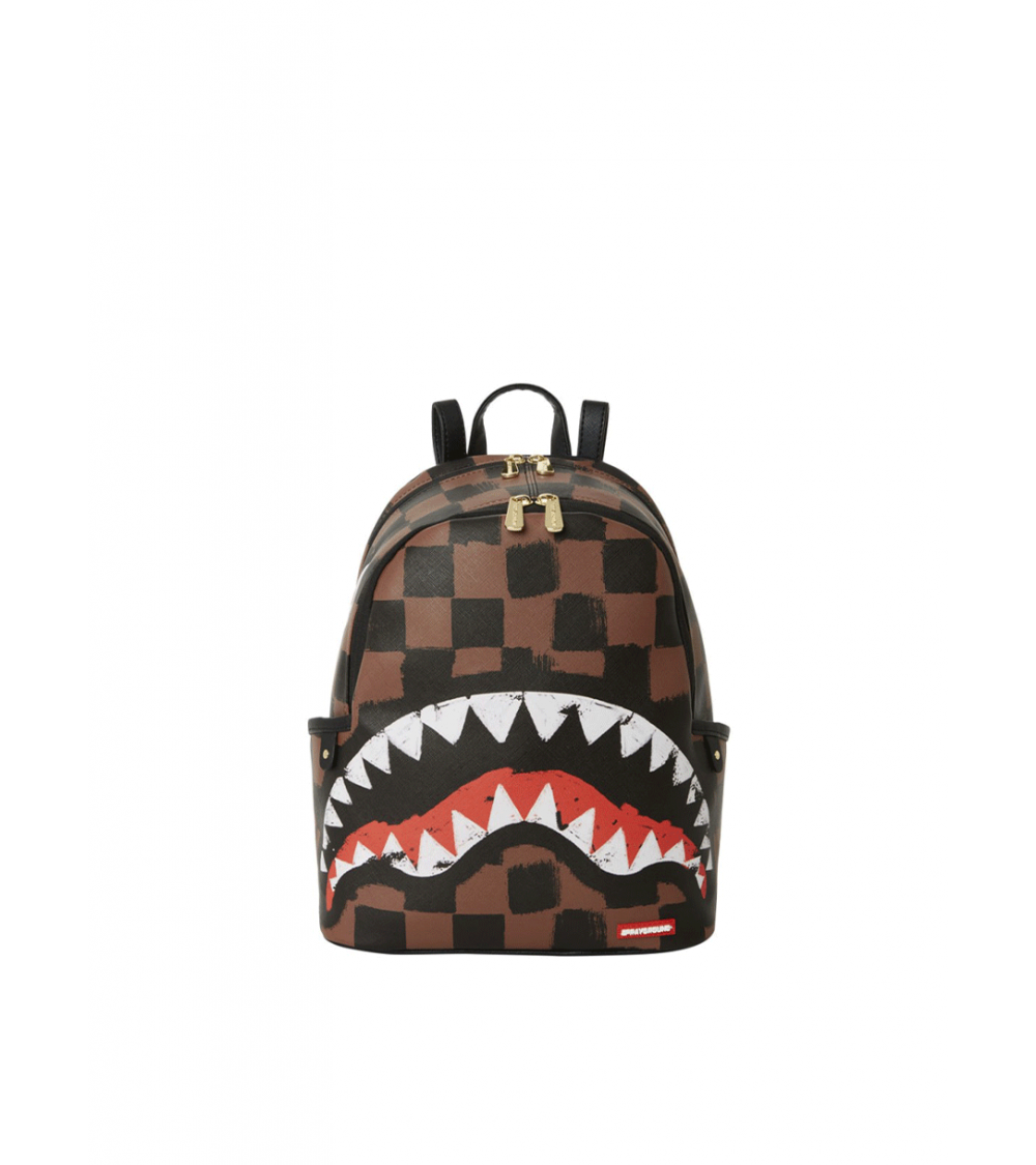 Backpack SPRAYGROUND Sharks IN Paris Painted Backpack Brown