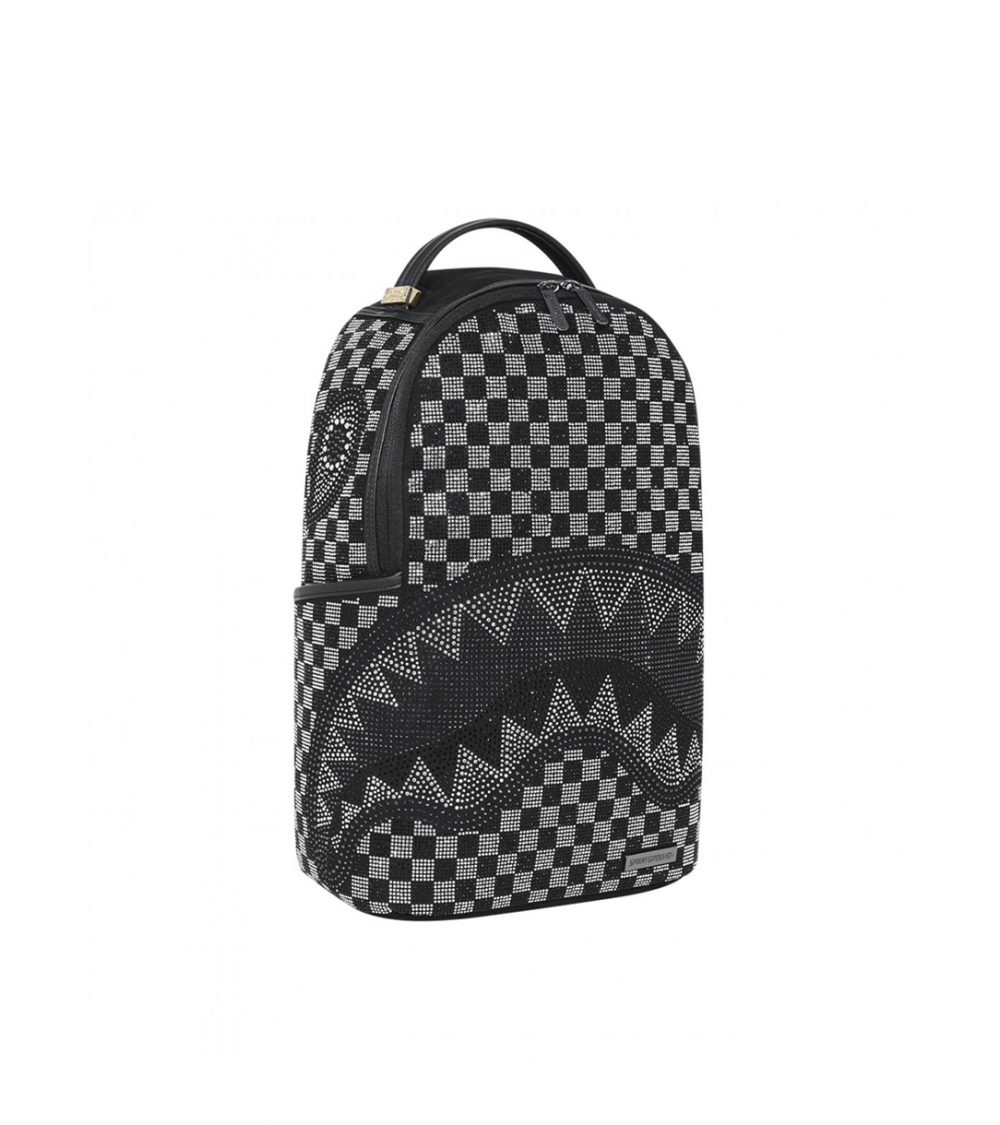 Sprayground Madagascar Checker Smash DLXSV Zaino, Unisex, Marrone/Nero