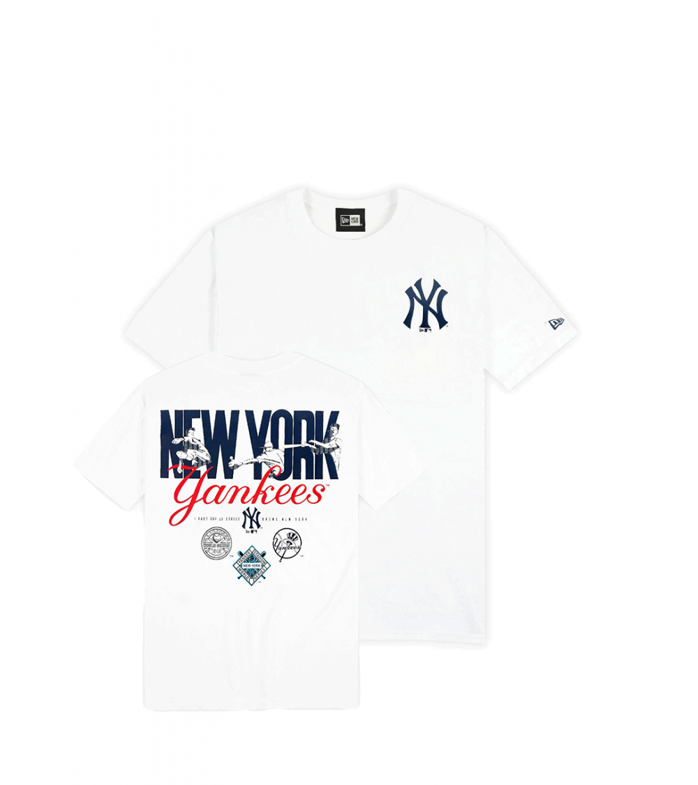 MLB NEW YORK YANKEES Basic Back Logo T-Shirt (Black)